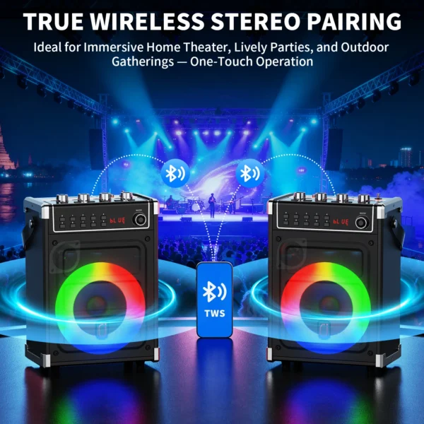 JYX Karaoke Machine with 2 UHF Wireless Microphones - Total Tech Interest