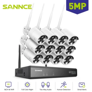 SANNCE 5MP Wifi Surveillance Camera System